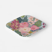 Posh Pink Roses Paper Bord (Gebogen)