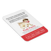 Posh pooch, schattig rondlopen van honden magneet (Rechterzijde)