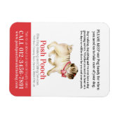 Posh pooch, schattig rondlopen van honden magneet (Horizontaal)