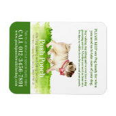 Posh pooch, schattig rondlopen van honden magneet (Horizontaal)