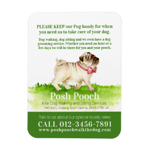 Posh pooch, schattig rondlopen van honden magneet
