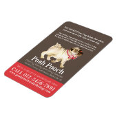 Posh pooch, schattig rondlopen van honden magneet (Linkerzijde)