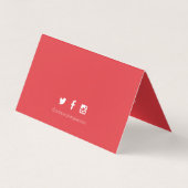 Posh pooch, schattig rondlopen van honden visitekaartje (Achterkant)