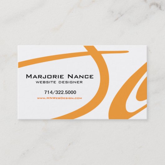 Posh Popp - Website Designer Visitekaartje (Voorkant)