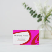 Posh Popp - Website Designer Visitekaartje (Staand voorkant)