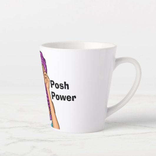 Posh Power Latte Mok - Poshmark Mok (Rechts)