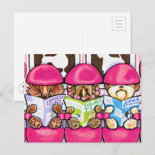 Posh Pup Salon Briefkaart (Voorkant / Achterkant)
