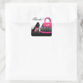 Posh Purse Dank u Vierkante Sticker (Tas)