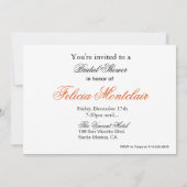 Posh Purse, High Heels and Lipstick Girls Party Kaart (Achterkant)