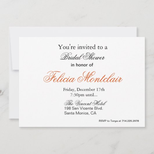 Posh Purse, High Heels and Lipstick Girls Party Kaart (Achterkant)