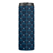 Posh Quilted Navy & Bling Thermosbeker (Achterkant)
