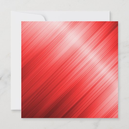 Posh Red Lights Bokeh Kerstmis Kaart (Achterkant)