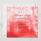 Posh Red Lights Bokeh Kerstmis Kaart (Voorkant)