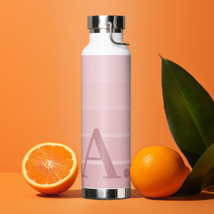 Posh roze retro Stripes gradiënt - gigantisch mono Waterfles