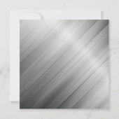 Posh Silver Lights Bokeh Kerstmis Kaart (Achterkant)