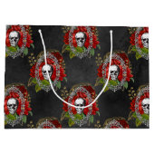 Posh Tree Patroon | Glam Roos Gold Blush Christmas Groot Cadeauzakje (Achterkant)