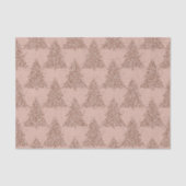 Posh Tree Patroon | Glam Roos Gold Blush Christmas Tissuepapier (Voorkant)