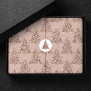 Posh Tree Patroon Glam Roos Gold Blush Christmas Tissuepapier