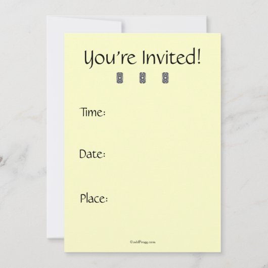 Posh Union Jack Custom Invitation (Verticaal) Kaart (Achterkant)