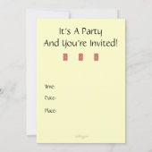 Posh Union Jack Custom Invitation (Verticaal) Kaart (Achterkant)