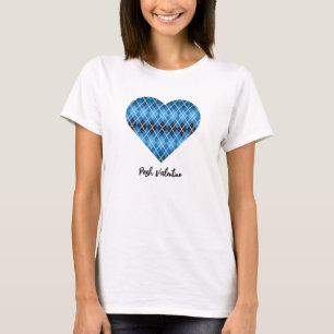 Posh Valentijn Donkerblauw Groot Hart T-shirt