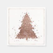 Posh Vrolijk Kerstfeest | Glam Roos Gold Blush Tre Servet (Voorkant)