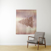 Posh Vrolijk Kerstfeest | Glam Roos Gold Blush Tre Wandkleed (In situ)