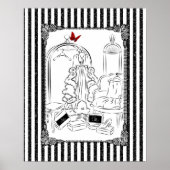 Posh Wardrobe Striped Room Poster (Voorkant)