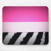 Posh Zebra Mousepad Muismat (Voorkant)