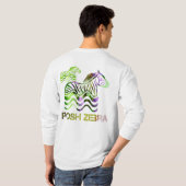 Posh zebra t-shirt (Achterkant volledig)