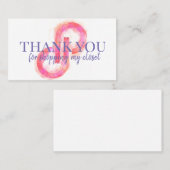 Poshmark bedankt de waterverf van het sterrenstels visitekaartje (Voorkant / Achterkant)