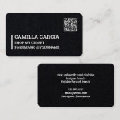 Poshmark Custom QR Visitekaartje (Voorkant / Achterkant)