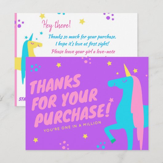 Poshmark Reseller bedankt kaarten! Briefkaart (Voorkant / Achterkant)