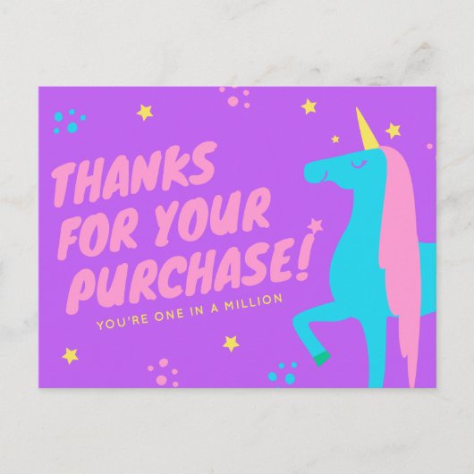 Poshmark Reseller bedankt kaarten! Briefkaart (Voorkant)