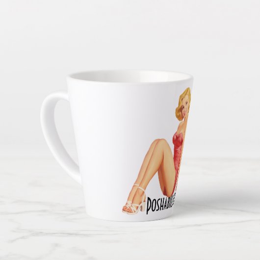 Poshmark Retro Latte Mok - Poshabilities (Linkerhoek)