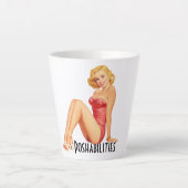 Poshmark Retro Latte Mok - Poshabilities (Voorkant)