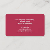 Poshmark Visitekaartje (Achterkant)