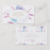 Posie Pastel Floral Visitekaartje (Voorkant / Achterkant)