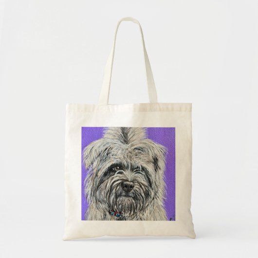 Posie the Cairn Terrier Painting Tote Bag (Voorkant)