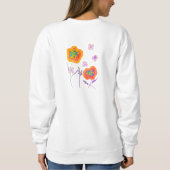 Posies Abstracte Kunst om te Draag Trui (Achterkant)