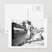 Posing 1930 Mode Briefkaart (Voorkant / Achterkant)