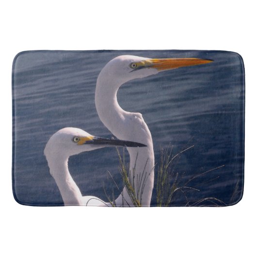 Posing Egrets Badmat (Voorkant)