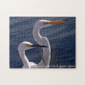 Posing Egrets Legpuzzel (Horizontaal)