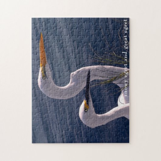 Posing Egrets Legpuzzel (Verticaal)