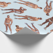 Posing Hunks Pattern Cadeaupapier (Hoek)