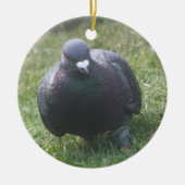 Posing Pigeon Custom Birthday Keramisch Ornament (Voorkant)