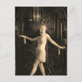 Posing With Starburst Hat Briefkaart