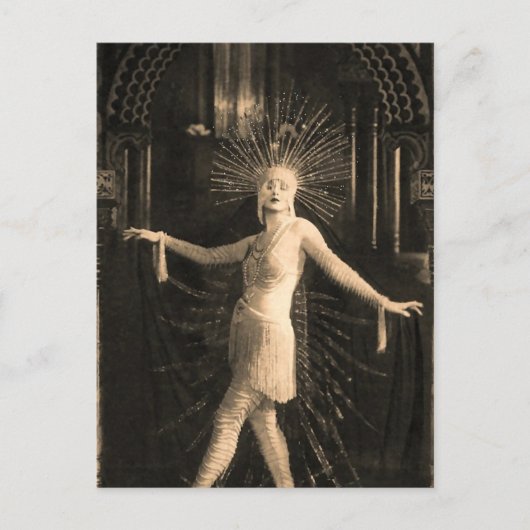 Posing With Starburst Hat Briefkaart (Voorkant)