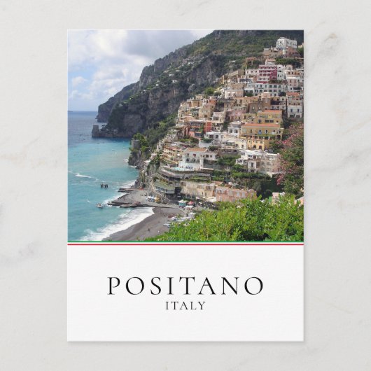 Positano aan de Amalfi-kust in Italië Briefkaart (Voorkant)