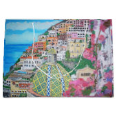 Positano - Aangepaste Gift Bag - Groot, glanzend Groot Cadeauzakje (Voorkant)